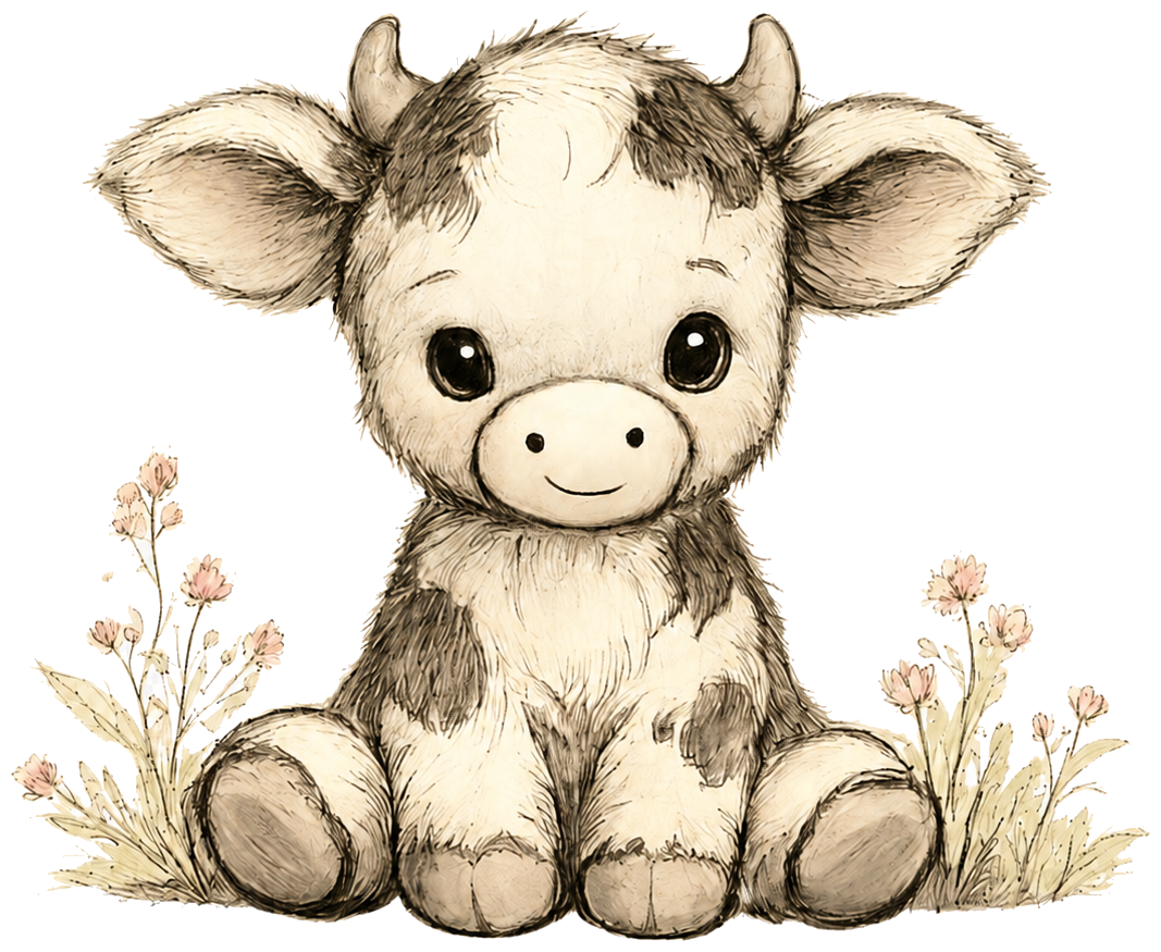COWY calf illustration